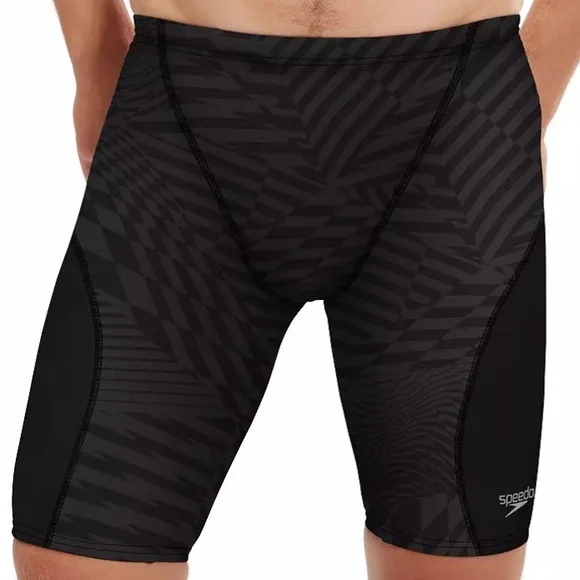 NWT Speedo Deep Storm Black Swim Jammers - Picture 1 of 3